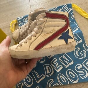 Golden Goose Kids Sneakers - Cream, Red, Blue